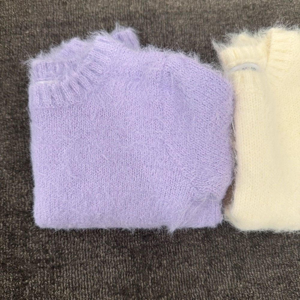 Old Navy Fluffy Lilac Purple Sweater